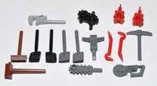 Lego accessori utensili cantiere lavori stradali scopa pala piccone dinamite