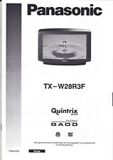 Panasonic Quintrix TX-W28R3F - instruktionsbok svensk