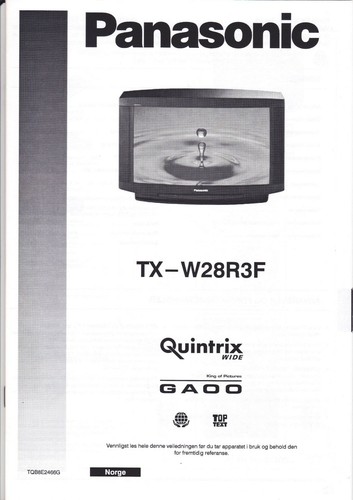 Panasonic quintrix w28r3f - panasonic,