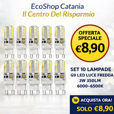 10 PEZZI Lampada G9 LED 3W