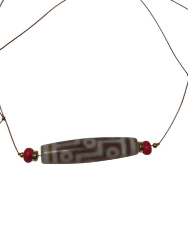 Agata dzi pietra - bead, con