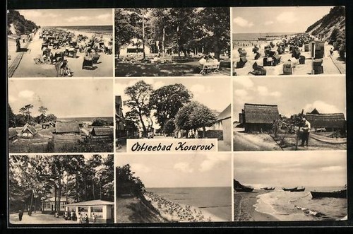 Cartolina koserov spiaggia - koserov,,