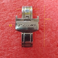 cinturino fibbia acciaio18 mm deployante Chronotech stainless steel vintage old