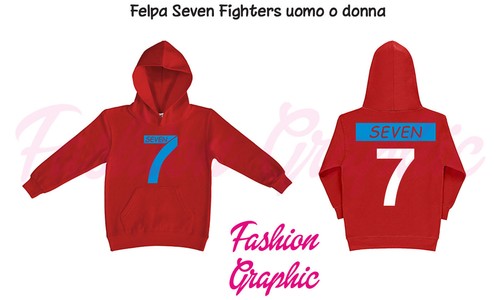 Felpa cappuccio seven fighters - felpa,