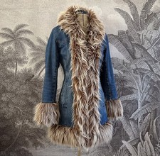 Raro cappotto afgano denim