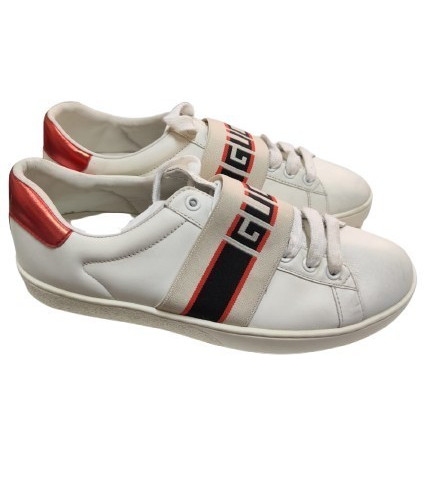 Gucci ace logo strap - gucci,