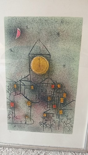 Lithographie encadree franco - encadree,
