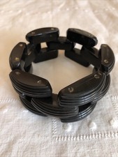 Bracciale Nero Art Deco’ In Osso.