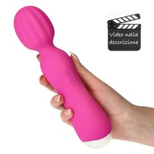 Stimolatore vibrante donna vaginale clitorideo Magic Wand vibratore Ricaricabile