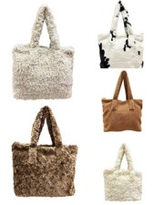 Bear Fur Shopper Bag XL Black