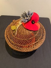 VINTAGE WICKER BASKET WITH