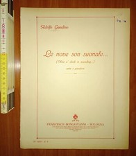 Gandino A., Le nove son suonate... Nine o' clock... canto e piano, Bong. 1931