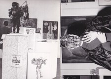 foto mostra collettiva UGO STERPINI anni 70 altri artist? Francis neoavanguardia