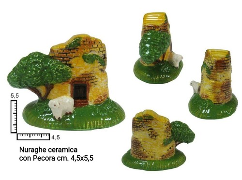 Nuraghe sardo ceramica con - nuraghe,