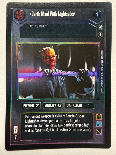 Star wars ccg darth maul - star,