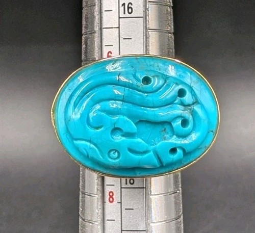 Anello vintage oro giallo k - 14,