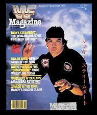 WWF STEAMBOAT 1985 RIVISTA WRESTLING CON I PIANI DI CREAZIONE UFFICIO ORIGINALI