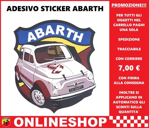 Abarth adesivo sticker vinile - ,