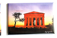 MAGNETE RETTANGOLARE CALAMITA FRIGO SICILIA TEMPIO DELLA CONCORDIA AGRIGENTO
