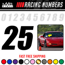 Racing Numbers Vinyl Decal