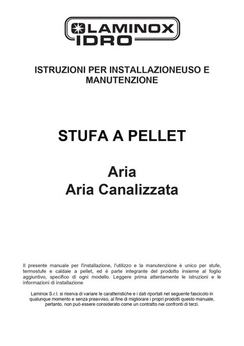 Manuale installazione uso - installazione, d'uso