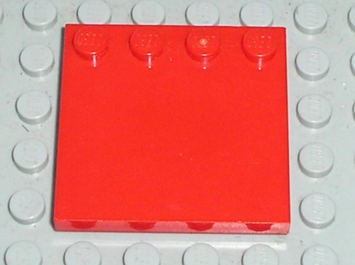 Lego red tile 4x4 - 4x4, /