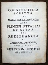 1688 - LUIGI XIV RE SOLE - MARCHESE DI LAVARDIN