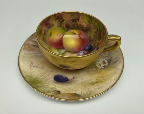 Antica tazza piattino frutta - tazza,