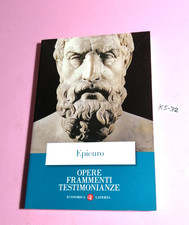 EPICURO-OPERE,FRAMMENTI,TESTIM
