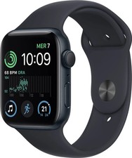 Apple Watch SE (2022) 44mm Cassa in Alluminio Color Mezzanotte con Cinturino...