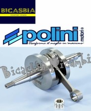 8256 - ALBERO MOTORE POLINI FOR RACE VALENTI RACING: 50 RME, SM (DERBI D50B)