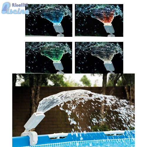 Fontana spruzzo acqua - con, led
