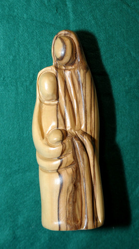 Sacra famiglia scolpita su - famiglia,