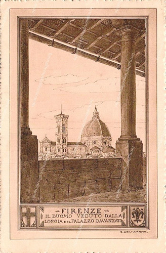 Dr334 cartolina firenze - dr334, firenze,il