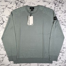 Maglione uomo belstaff acciaio - belstaff,