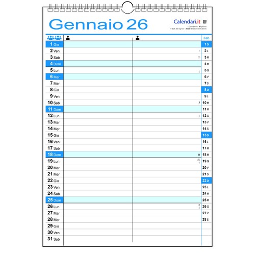 Calendario 2025 famiglia - , o