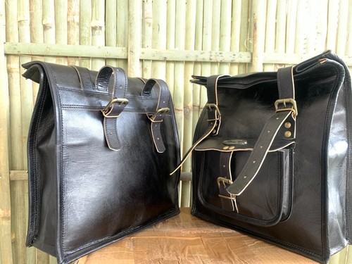 Nuova pelle nera honda bag - nuova,