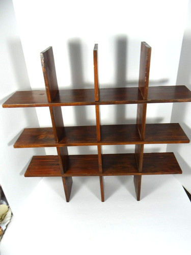 Scaffale rustico legno sospeso - rustico,