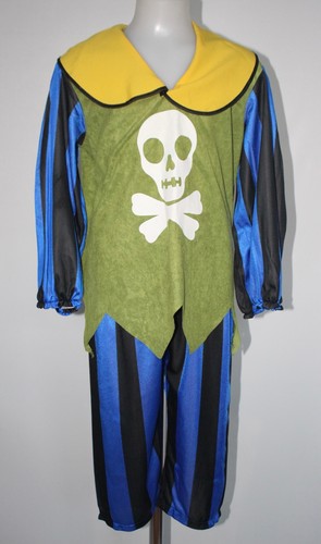 Costume pirata righe blu - pirata, a