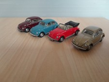 schuco e altro set 4 modelli VW maggiolino senza scatola scala 1/66 ? 1/87 ?