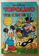 FUMETTO WALT DISNEY-TOPOLINO VIVA CARNEVALE-N 1680-1500 LIRE-1988