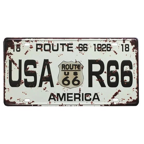 Targa vintage usa route - usa,
