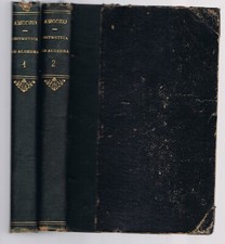 ARITMETICA ED ALGEBRA  VOL. 1 e 2  di FEDERICO AMODEO - PIERRI 1910 #5396