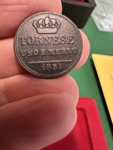Tornese uno mezzo 1854 - tornese,