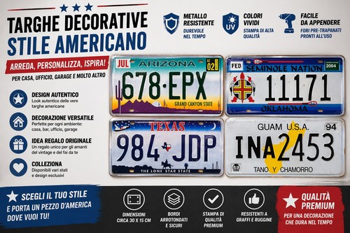 Targhe americane decorative - americane,