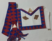 Grembiule e Fascia Massoneria Rito Di York Templari Rotary Lions Militare Anello