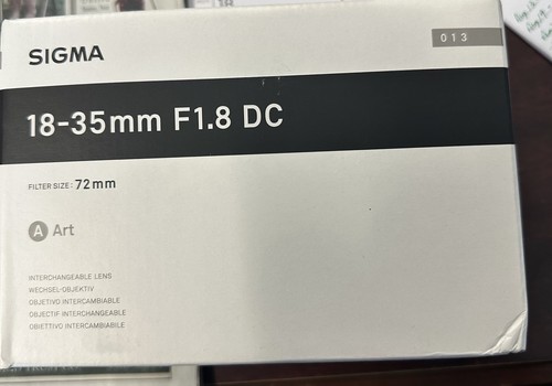 Sigma f1 8 dc - sigma, mm