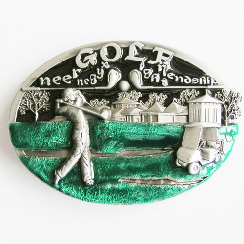 Fibbia golf golfista - golf,, mazza
