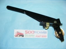 FIAT 500 D/F/L/R ASTA LEVA FRENO A MANO COMPLETA DI MECCANISMO NUOVA NERO