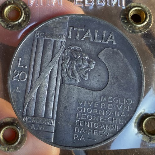 Lire 1928 elmetto - lire,